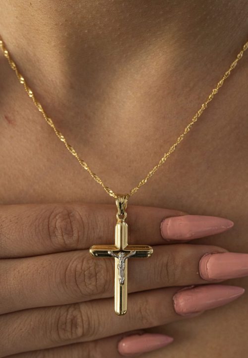 Gold shop christian necklace